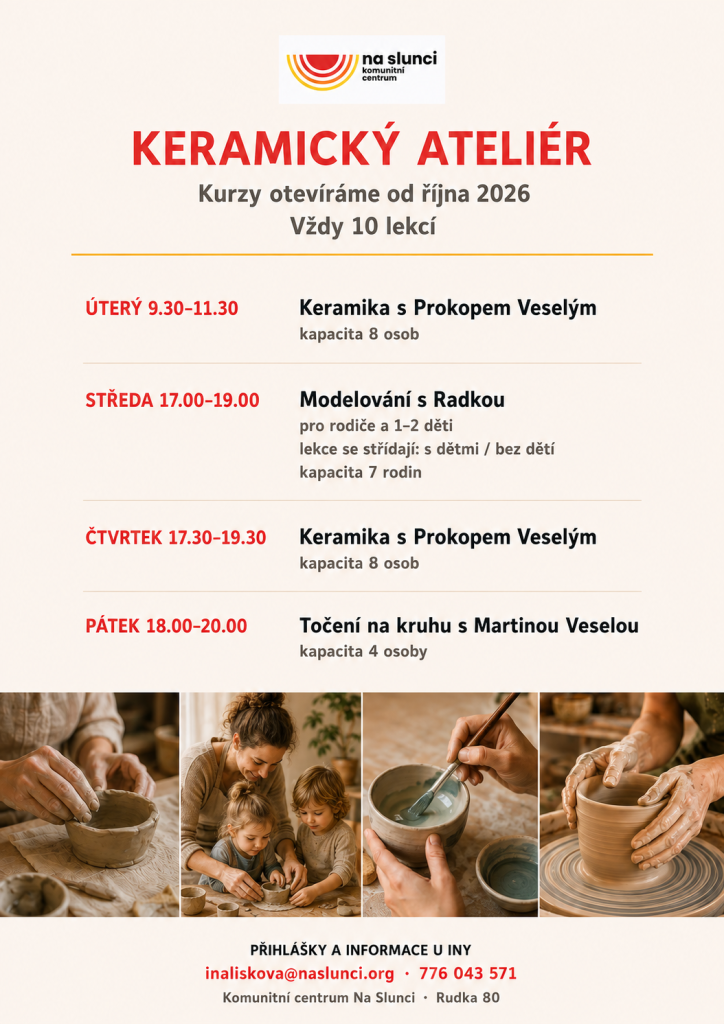 Kurzy v&nbsp;keramickém ateliéru