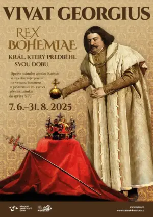 Správa státního zámku Kunštát vás srdečně zve na výstavu Vivat Georgius rex Bohemiae, uspořádanou na počest českého krále Jiřího z Kunštátu a z Poděbrad. České korunovační klenoty a další artefakty spojené s tímto významným panovníkem můžete navštívit kaž